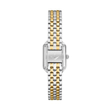 Load image into Gallery viewer, lucien rochat ladies quartz two tone white dial bracelet watch
