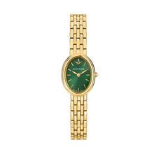Load image into Gallery viewer, lucien rochat precieux 20mm 2h green dial gold plated bracelet
