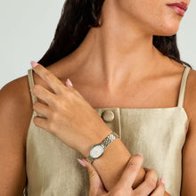 Load image into Gallery viewer, lucien rochat precieux 20mm 2h white silver dial two tone bracelet
