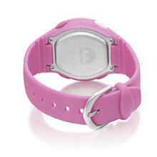 Load image into Gallery viewer, lorus digital quartz polyurethane pink watch
