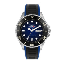 Load image into Gallery viewer, sector automatic gents stainless steel blue dial stainless steel &amp; silicone strap watch
