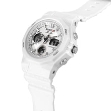 Load image into Gallery viewer, sector digital dual time, chime, stopwatch, white silicone watch
