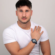 Load image into Gallery viewer, sector expander ex-36 45mm digital blue pu strap watch

