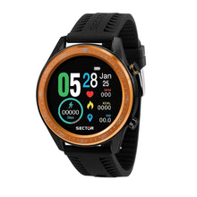 Load image into Gallery viewer, sector multi function smart watch s-02 black silicone strap

