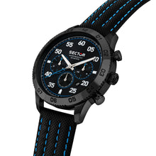 Load image into Gallery viewer, sector 270 45mm mult black dial black strap
