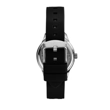 Load image into Gallery viewer, sector 270 37mm 3h black dial black silicone strap
