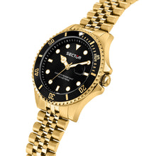 Load image into Gallery viewer, sector 230 43mm 3h black dial bracelet gold plated
