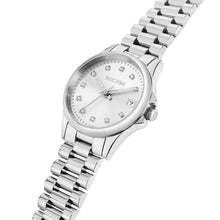 Load image into Gallery viewer, sector quartz ladies stainless steel silver dial  bracelet watch
