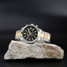Load image into Gallery viewer, sector chronograph two tone black dial bracelet watch
