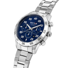 Load image into Gallery viewer, sector 270 45mm mult blue dial stainless steel bracelet
