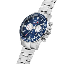 Load image into Gallery viewer, sector 230 43mm chr blue dial stainless steel bracelet
