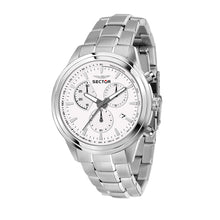 Load image into Gallery viewer, sector chronograph stainless steel white dial bracelet watch
