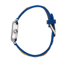 Load image into Gallery viewer, kikou mignon 26mm  white dial blue pvc strap
