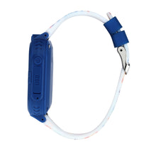 Load image into Gallery viewer, kikou kids game watch smart blue/white silicon strap
