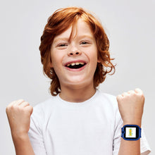 Load image into Gallery viewer, kikou kids game watch smart blue/white silicon strap
