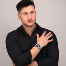 Load image into Gallery viewer, maserati stile 42mm auto black dial br ss
