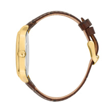 Load image into Gallery viewer, maserati epoca slim 40mm 3h silver dial brown strap
