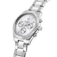 Load image into Gallery viewer, maserati competizione 43mm mult silver dial stainless steel bracelet
