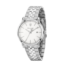 Load image into Gallery viewer, maserati epoca slim 40mm 3h silver dial stainless steel bracelet
