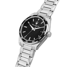 Load image into Gallery viewer, maserati velocita 41mm 3h black dial stainless steel bracelet
