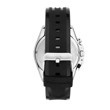 Load image into Gallery viewer, maserati traguardo 43mm chrono black dial black strap
