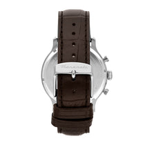 Load image into Gallery viewer, maserati epoca 42mm chrono blue dial brown strap
