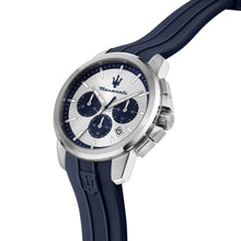 Load image into Gallery viewer, maserati succeso 42mm chr sil+blu dial blu st
