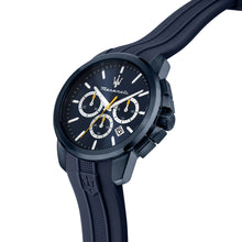 Load image into Gallery viewer, maserati succeso 42mm chr blue dial blue st
