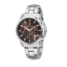 Load image into Gallery viewer, maserati successo 42mm chrono brown dial stainless steel bracelet
