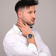 Load image into Gallery viewer, maserati sfida 44mm chr blue dial br yg
