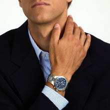 Load image into Gallery viewer, maserati sfida 41mm chronograph blue dial stainless steel bracelet
