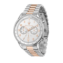 Load image into Gallery viewer, maserati tradizione 45mm chr w/silv dial br ss+rg

