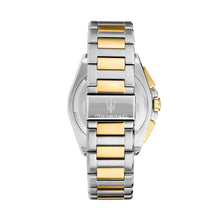 Load image into Gallery viewer, maserati velocita 43mm chrono black dial yg+stainless steel bracelet
