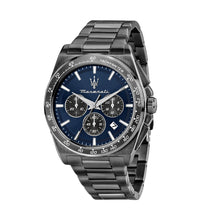 Load image into Gallery viewer, maserati velocita 43mm chrono blue dial dark gun bracelet
