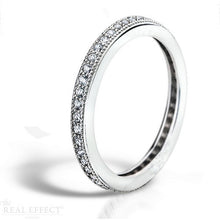 Load image into Gallery viewer, pave set, full eternity ring, size 52
