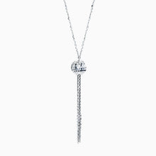 Load image into Gallery viewer, real effect white tassle chain necklace 18"
