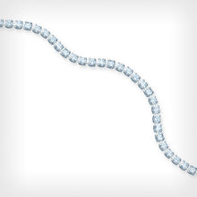 Load image into Gallery viewer, silver stone set bracelet (7.5 inches)
