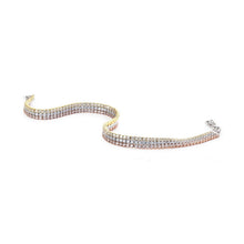 Load image into Gallery viewer, real effect three strand tennis bracelet
