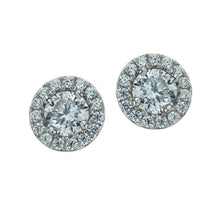 Load image into Gallery viewer, real effect stone set halo effect studs
