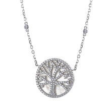 Load image into Gallery viewer, real effect mother of pearl tree of life necklace
