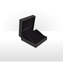 Load image into Gallery viewer, rectangular cufflink, rose gold plated edges and stone set centre
