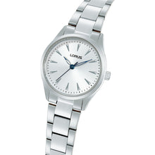 Load image into Gallery viewer, lorus quartz ladies stainless steel white dial bracelet watch

