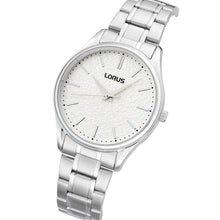 Load image into Gallery viewer, lorus quartz ladies stainless steel white dial bracelet watch
