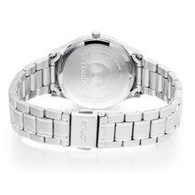 Load image into Gallery viewer, lorus quartz ladies stainless steel white dial bracelet watch
