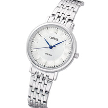 Load image into Gallery viewer, lorus quartz ladies stainless steel white dial bracelet watch
