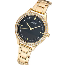 Load image into Gallery viewer, lorus quartz ladies stainless steel blue dial bracelet watch
