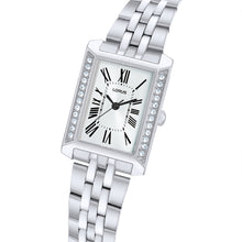 Load image into Gallery viewer, lorus quartz ladies stainless steel white dial bracelet watch
