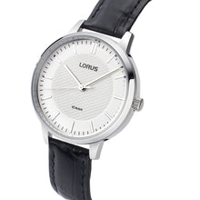 Load image into Gallery viewer, lorus ladies gold tone carbon silver dial on strap watch

