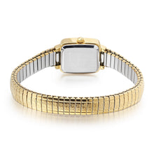 Load image into Gallery viewer, lorus quartz ladies gold plated white dial expander bracelet watch
