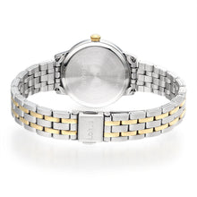 Load image into Gallery viewer, lorus quartz ladies two tone white dial bracelet watch
